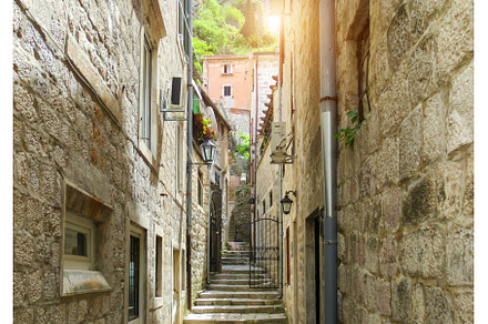 Kotor streets in historic part of, an Architecture Photo by Web Engine Design