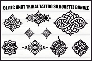 Celtic Knot Tribal Tattoo Bundle, an Illustration by Designs_River