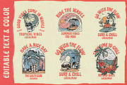 Summer Skull Vector Illustrations, an Illustration by Localmad (Thumbnail 3 of 6)
