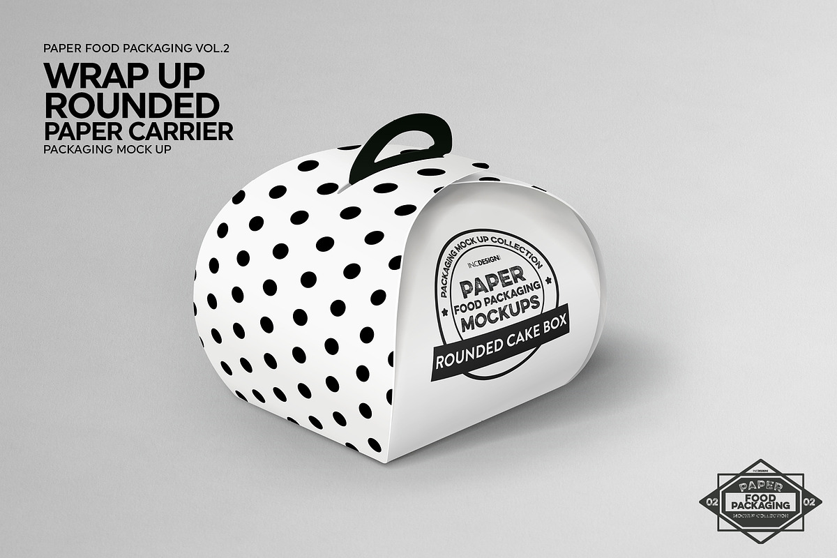WrapUp Cake Carrier Packaging Mockup, a Cups & Container Mockup by INCDesign (Photo 2 of 6)