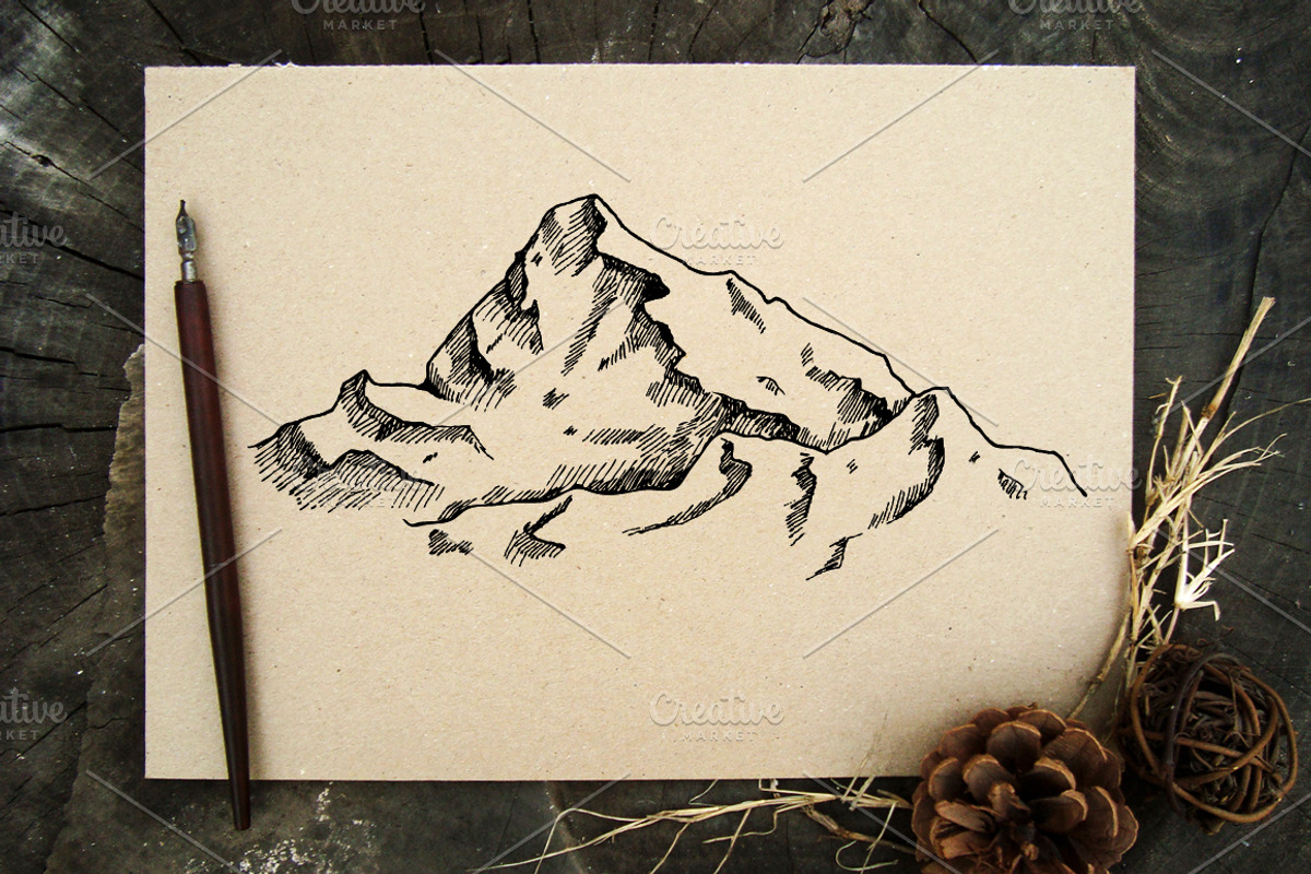 Mountain Vintage Sketches, an Illustration by Epine (Photo 4 of 5)