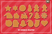 Christmas Cookie Graphic Styles, an Object Graphic by Mutant Lagoon (Thumbnail 3 of 6)