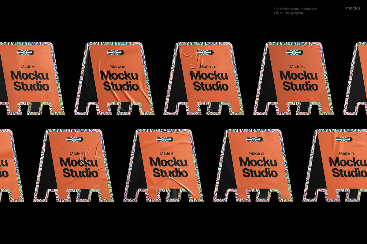 Sticker Mockup Machine Multi-Holo, a Packaging Mockup by Mocku (Photo 12 of 22)