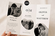Modern Wedding Program Template, an Invitation Template by Arslan (Thumbnail 3 of 4)