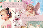PINK CHRISTMAS COQUETTE COLLAGE, an Object Graphic by Lana Elanor (Thumbnail 6 of 9)