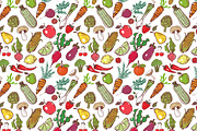 Fruits and vegetables doodles, a Food Illustration by Elina_Li (Thumbnail 20 of 20)