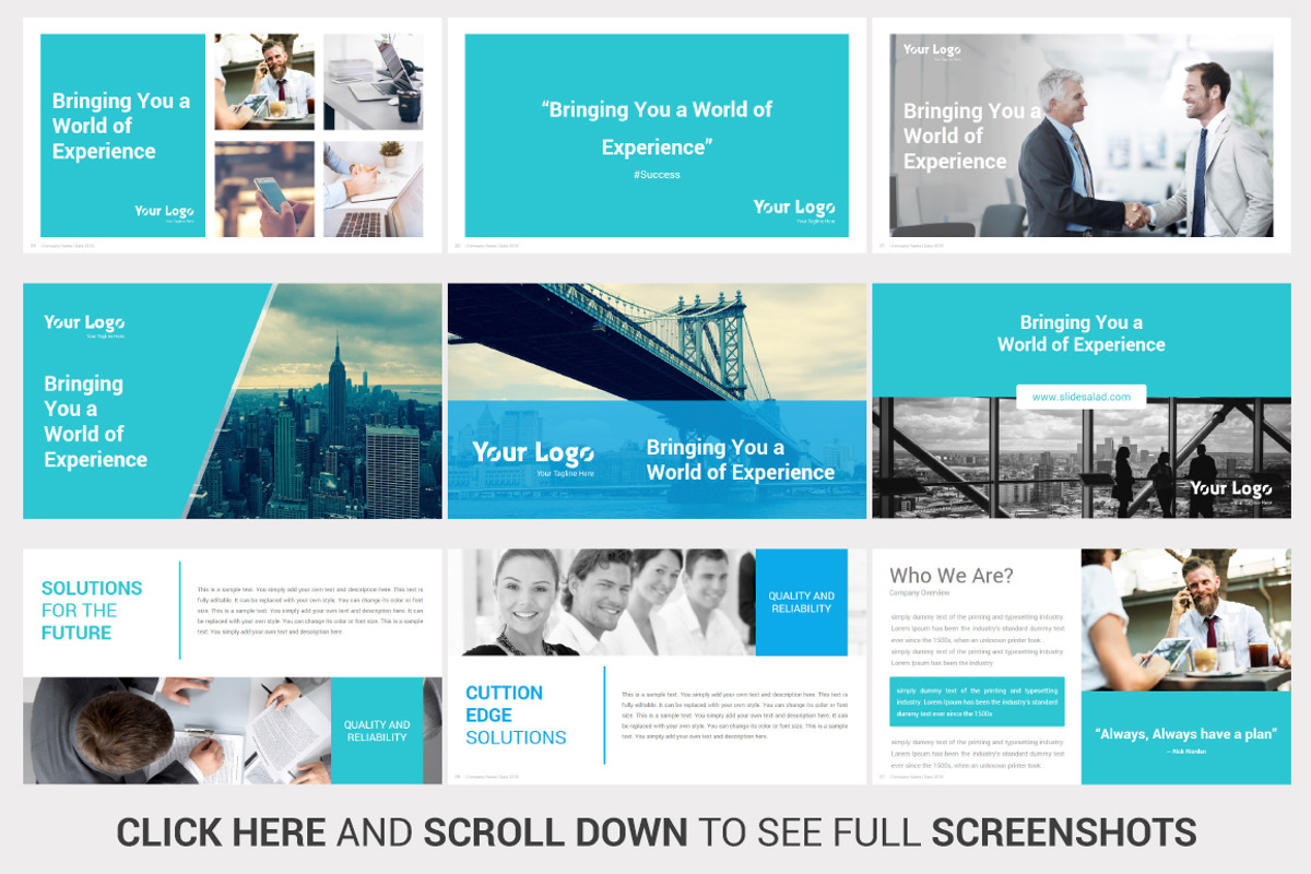 Investors PowerPoint Pitch Decks, a Presentation Template by SlideSalad (Photo 7 of 52)