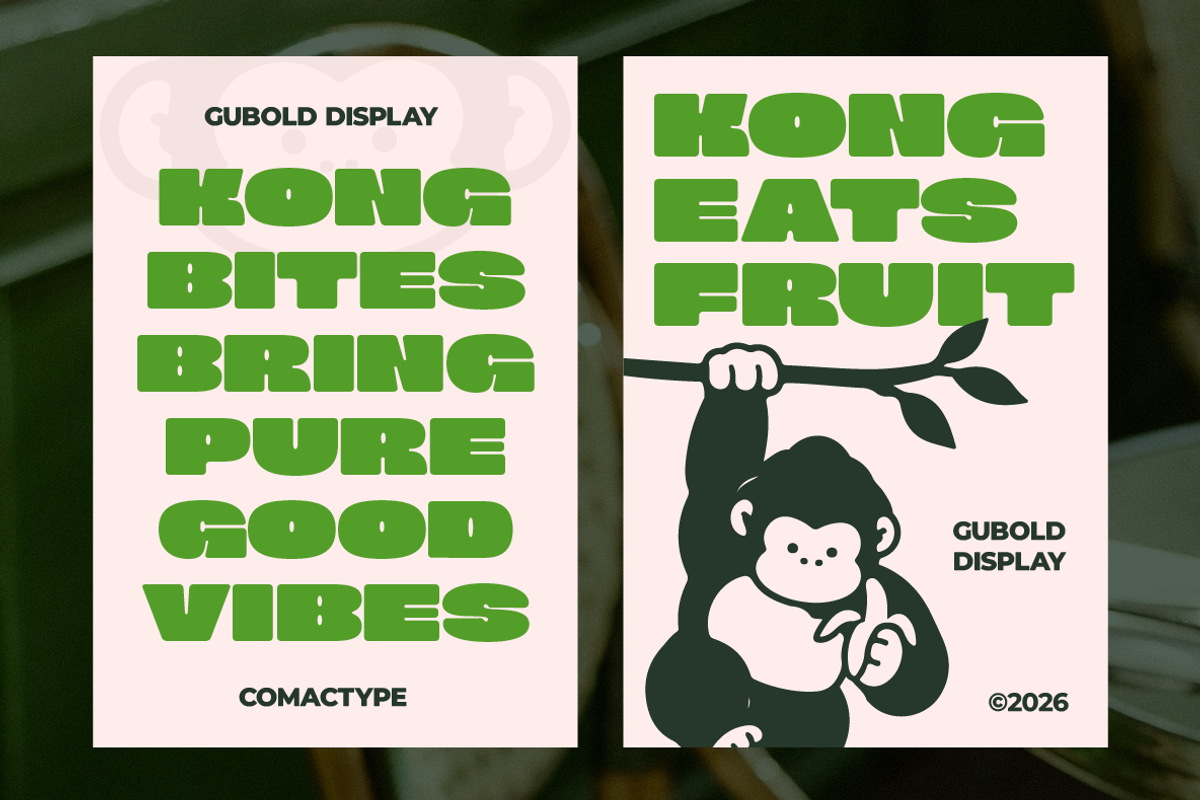 Gubold - Bold Display Typeface, a Sans Serif Font by Comactype Foundry (Photo 3 of 11)