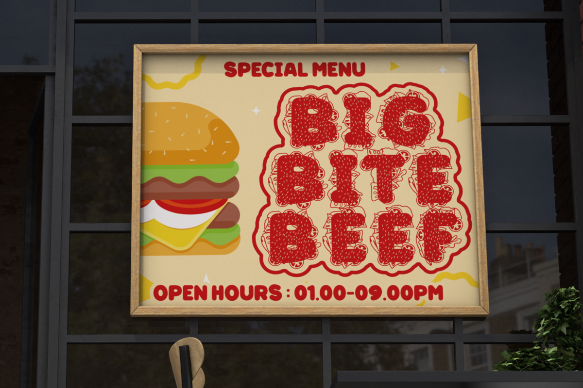 Smoky Maple - Display Burger Font, a Font by PutraCetol Studio (Photo 3 of 11)