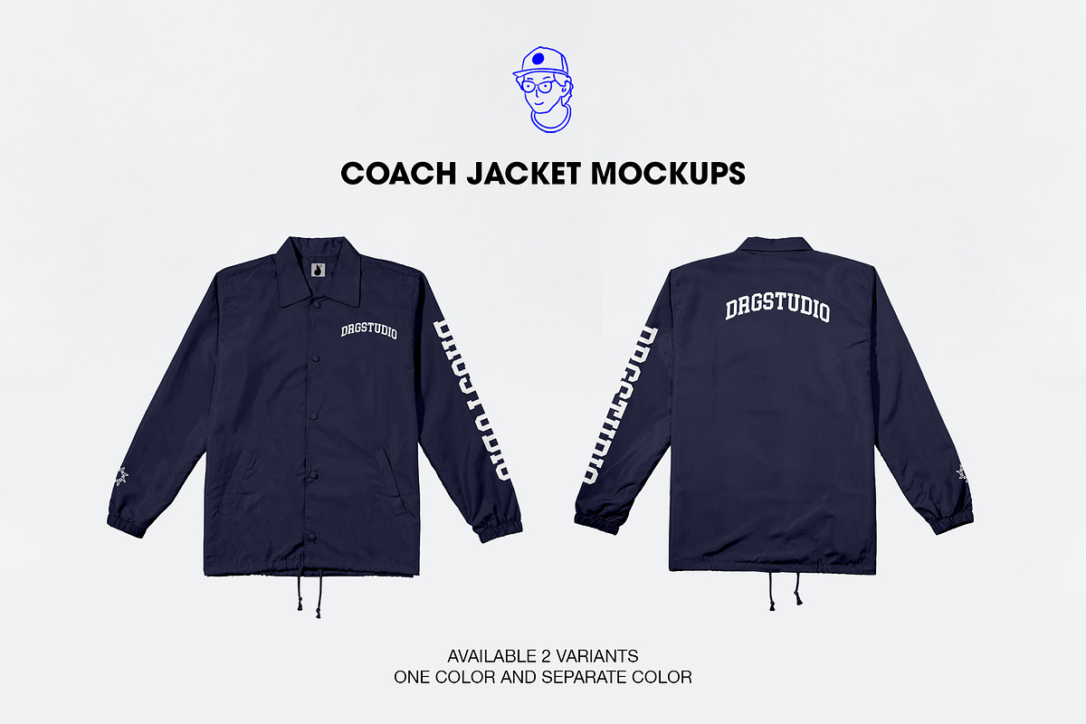 Coach Jacket Mockup, a Shirt Mockup by made_by_nope (Photo 4 of 5)
