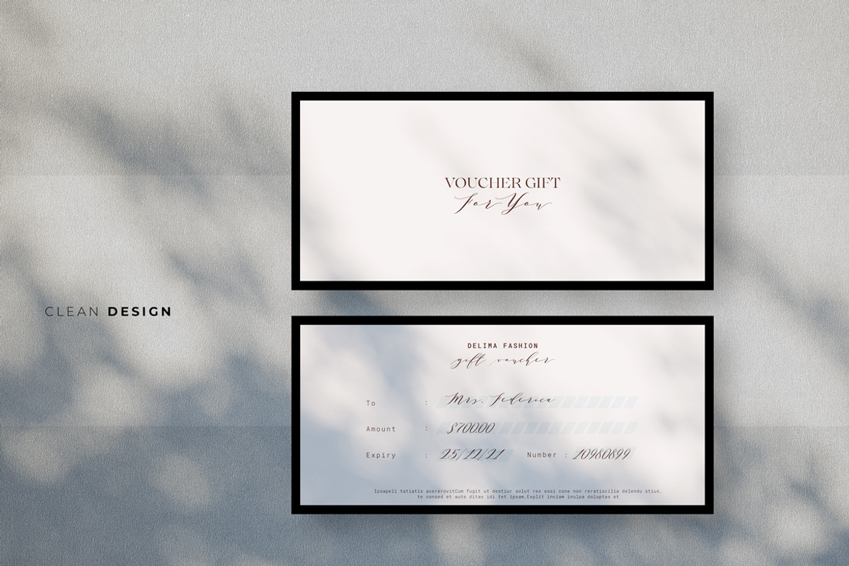 Fashion Gift Voucher, a Card Template by Ahsanjaya (Photo 2 of 3)