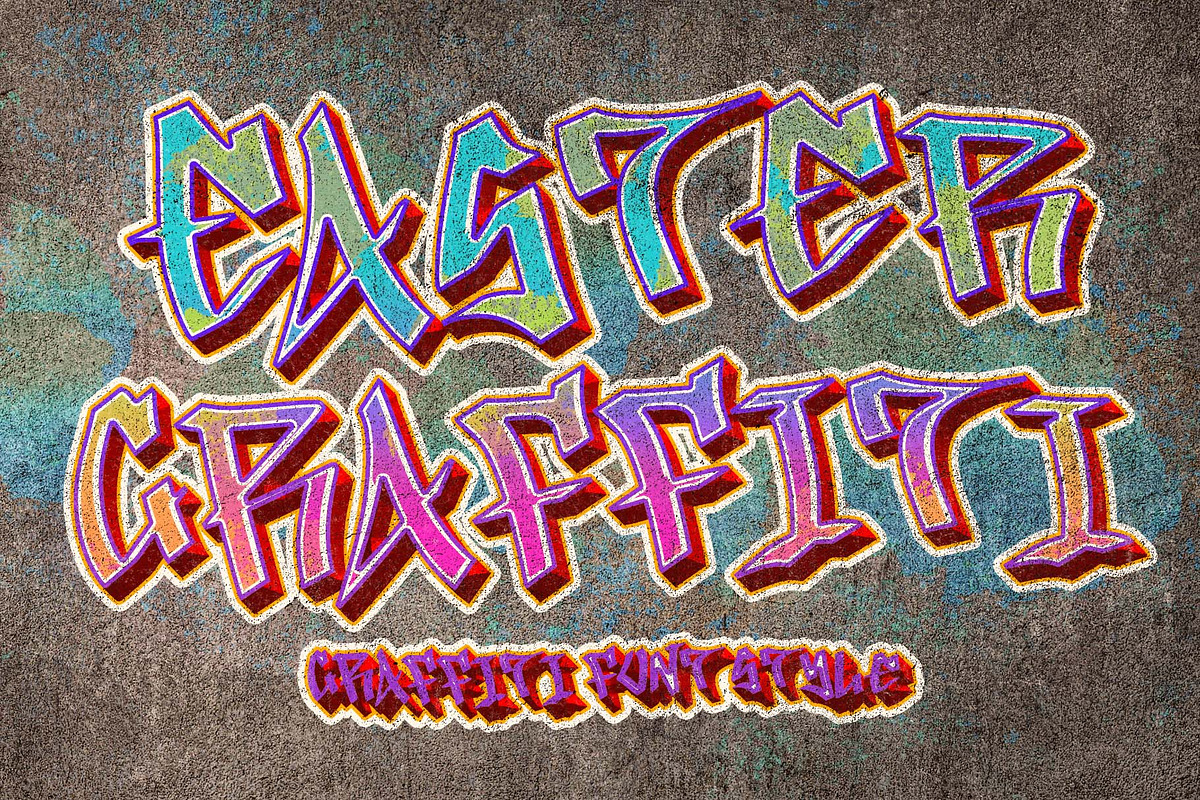 Easter Graffiti, a Font by Yoga Letter (Photo 1 of 7)