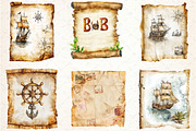 Summer old Paper Sublimation Clipart, an Illustration by Rose Art (Thumbnail 3 of 4)