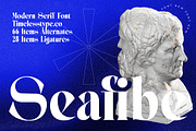 Seafibe Modern Serif Display, a Serif Font by timelesstype.co (Thumbnail 1 of 20)