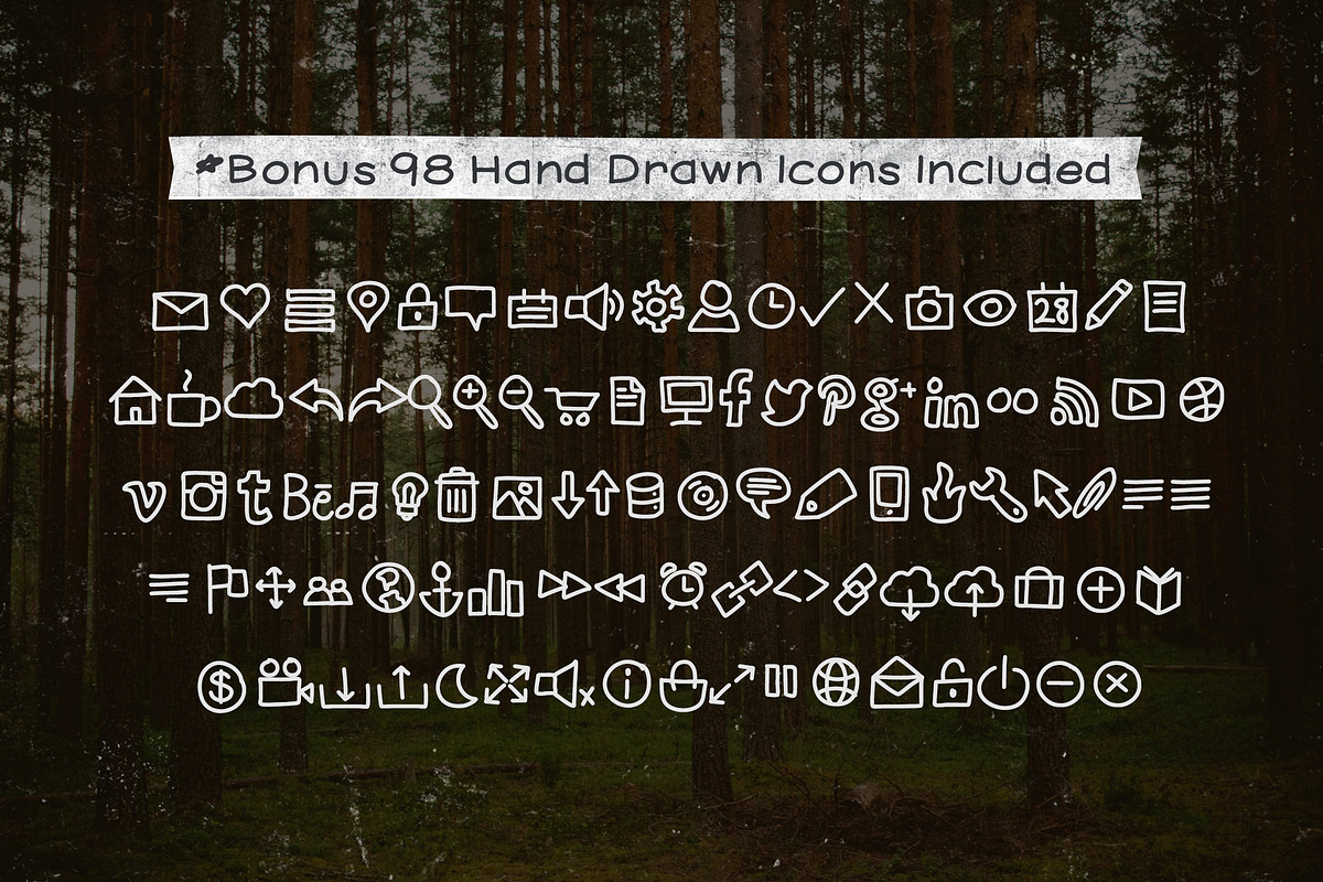 Handie Fonts - Over 1800 Glyphs, a Sans Serif Font by Nathan Brown (Photo 4 of 4)