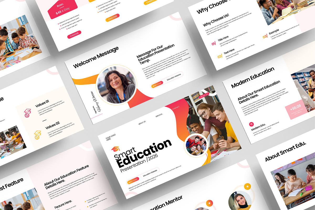 Education Presentation Template, a Presentation Template by MightyDesign (Photo 1 of 8)