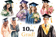 Graduation Clip Art | College Senior, an Education Illustration by GlamArtZhanna (Thumbnail 1 of 4)