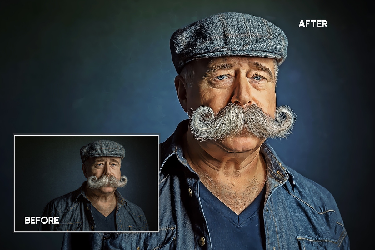 Real Oil Paint Photoshop Action, an Action Add-On by Effect-Hub (Photo 3 of 15)