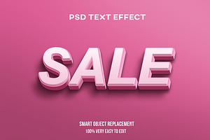 Sale Text Effect Psd