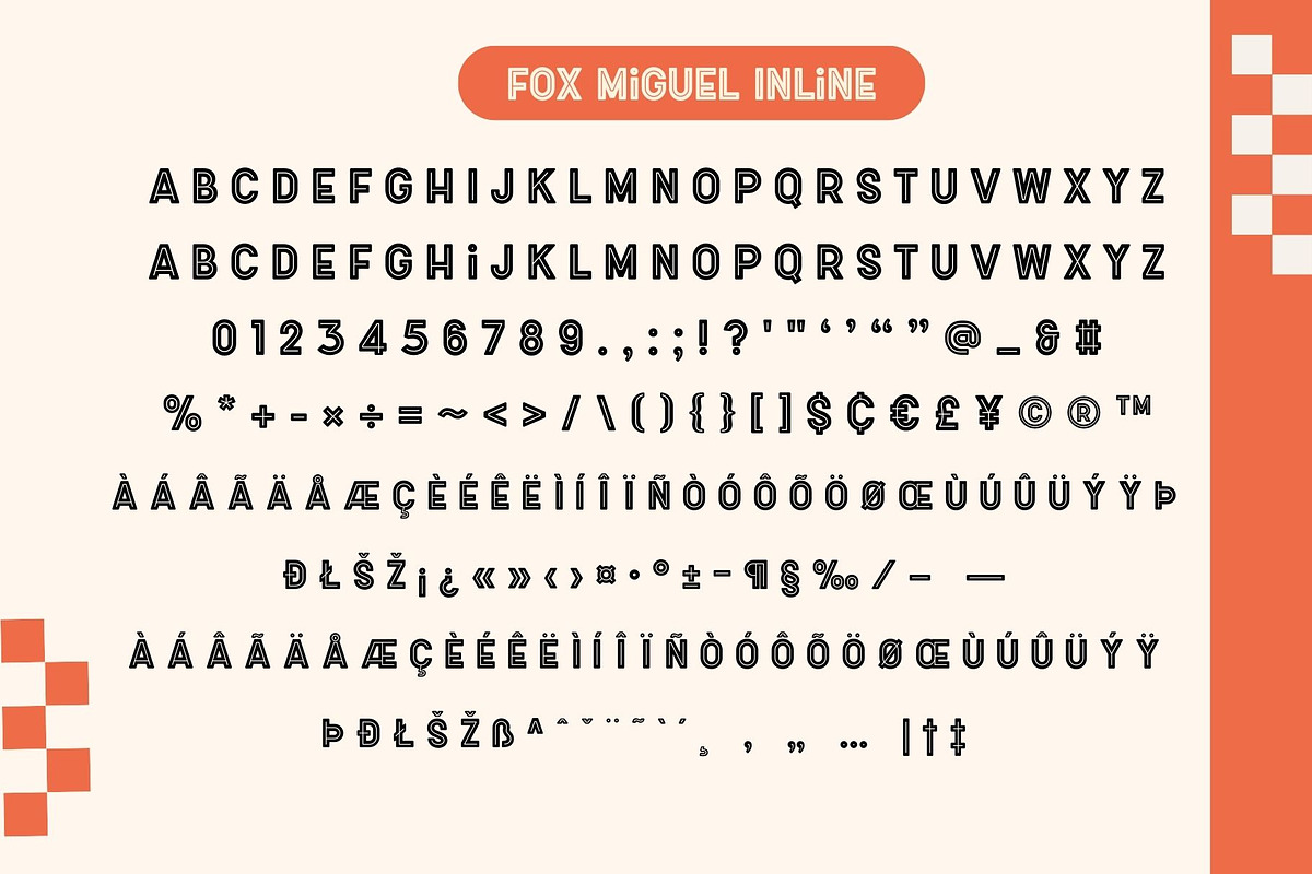 Fox Miguel 6 Fonts Style, a Symbol Font by Fox7 By Rattana (Photo 7 of 12)