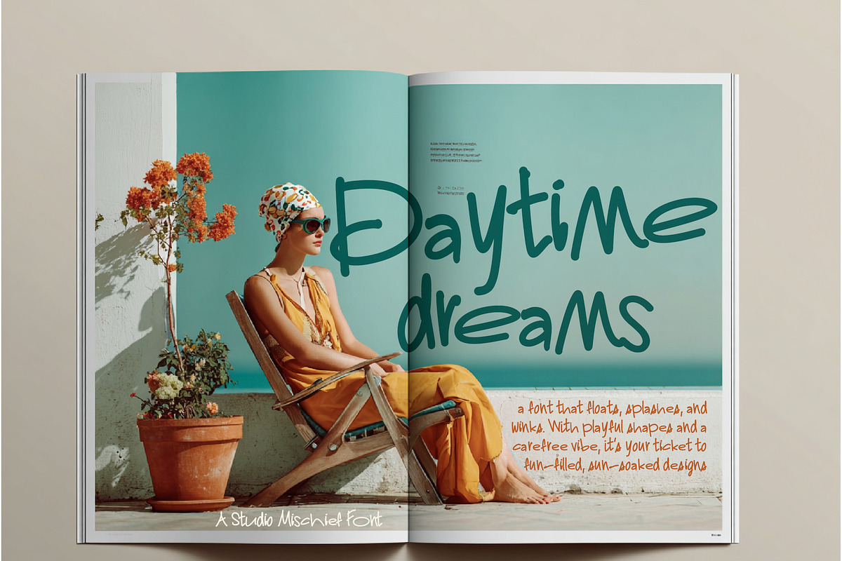 Swim Club - Hand-drawn Display Font, a Handwritten Font by Studio Mischief (Photo 6 of 15)