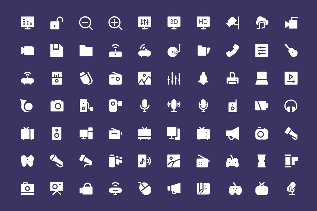 250+ Multimedia Vector Icons, a Duotone Icon by Vectors Market (Photo 2 of 4)
