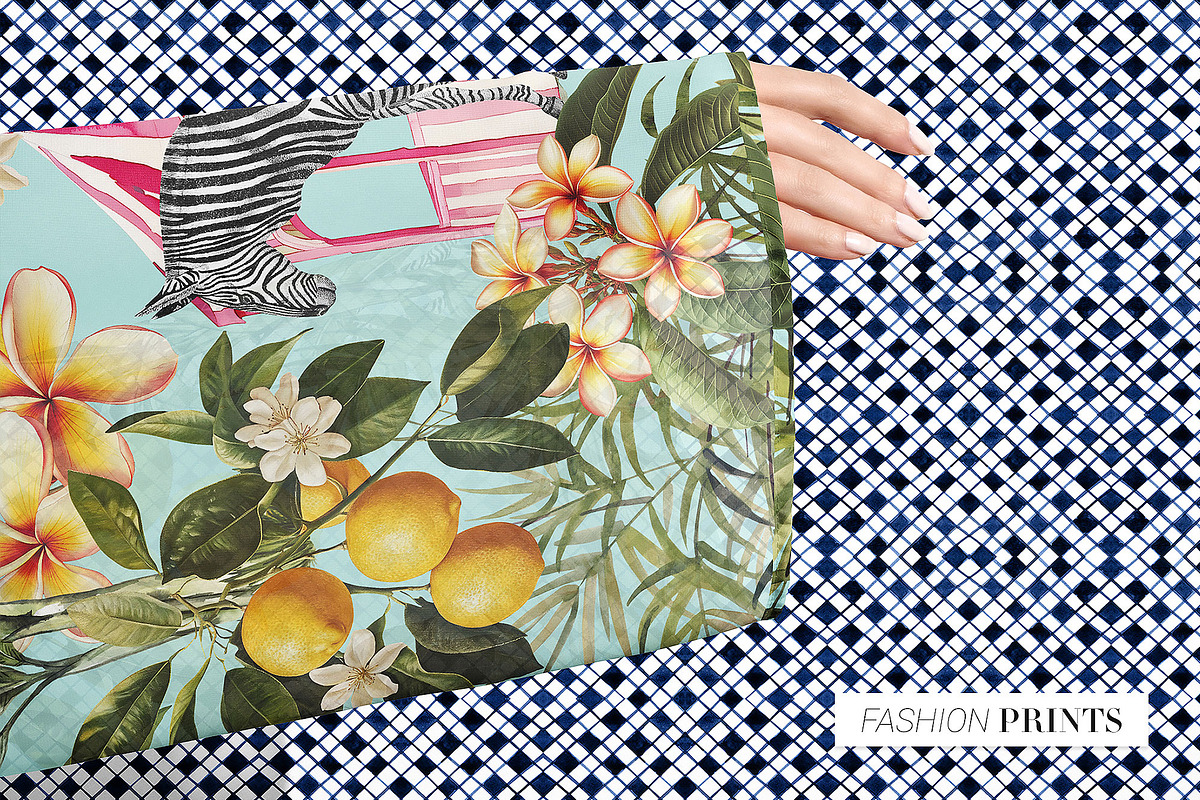 Costa Flores Tropical Lemon Pattern, a Pattern Graphic by Pink Linen (Photo 10 of 10)