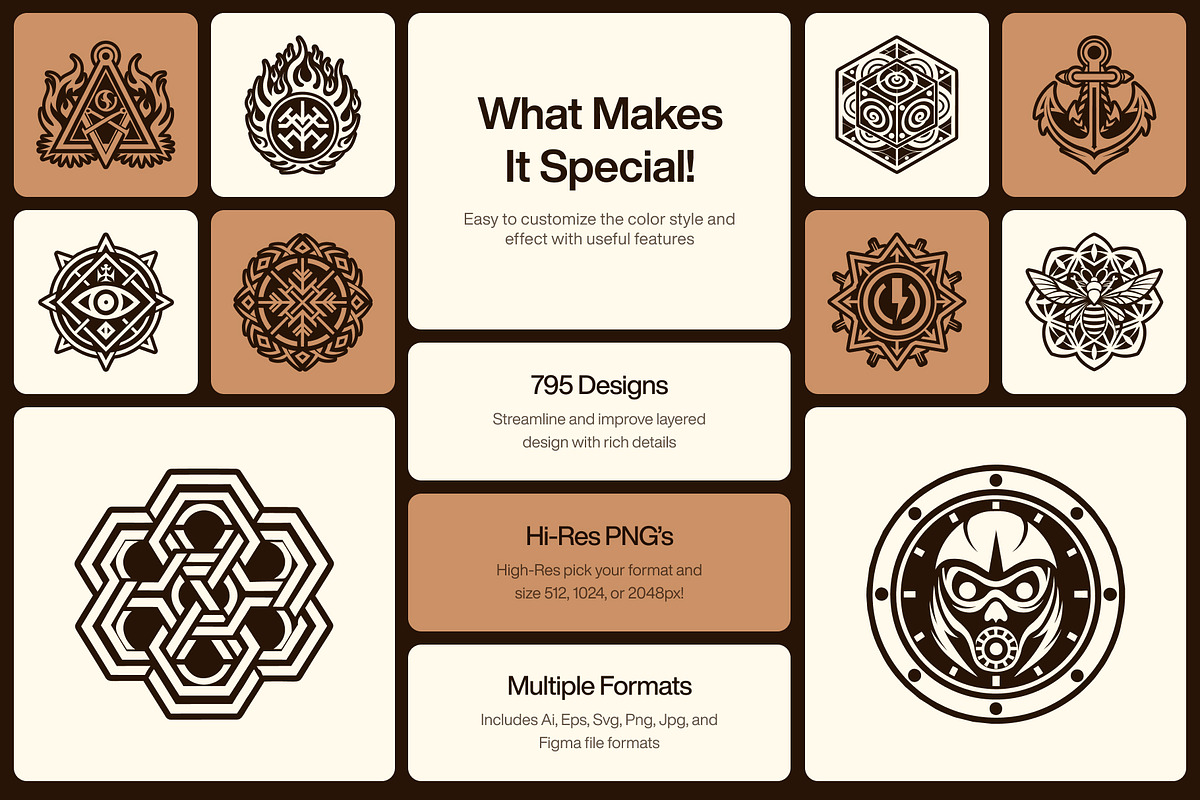 795 Sacred Symbols, a Solid Icon by Creative Stall (Photo 2 of 21)