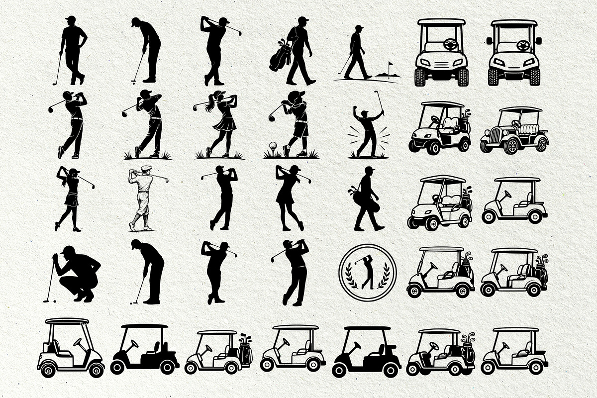 Golf SVG Bundle Sport Icons, an Outline Icon by DENIDigitalArtSudio (Photo 5 of 7)