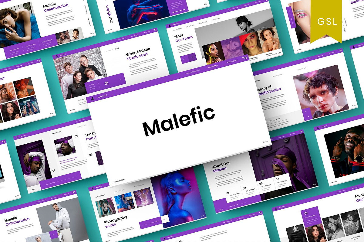Malefic - Business Google Slide, a Presentation Template by Dens Creative Studio (Photo 1 of 6)