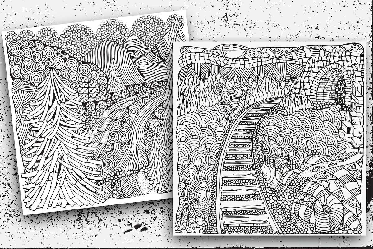 Black and white landscapes, a Texture Illustration by ImHope (Photo 14 of 15)