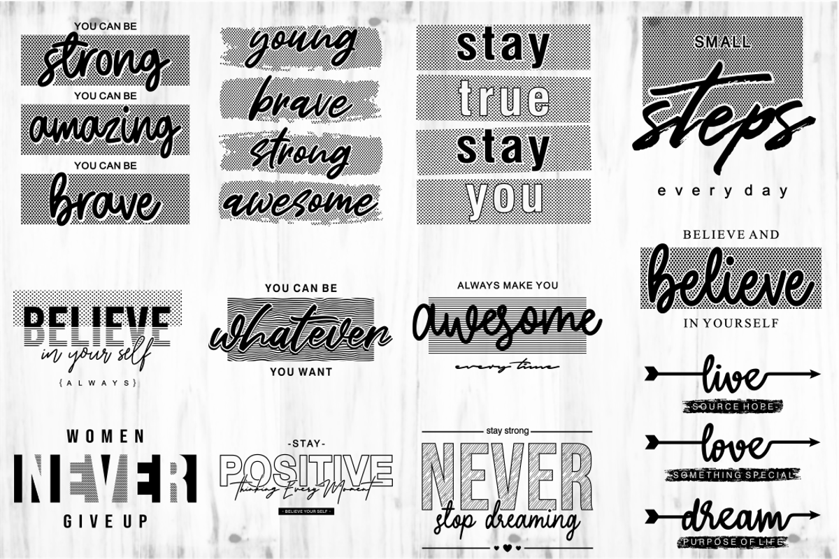 Inspirational & Motivational Bundle, an Object Graphic by D2PUTRI (Photo 17 of 27)