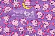 Cute Kawaii Axolotl Pet Character, an Animal Illustration by Palau (Thumbnail 1 of 12)