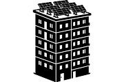 Solar Panel Building Silhouette, a Technology Illustration by balal (Thumbnail 5 of 13)
