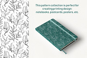Lineart floral leaves patterns, a Texture Illustration by Dina Guiter (Thumbnail 18 of 20)