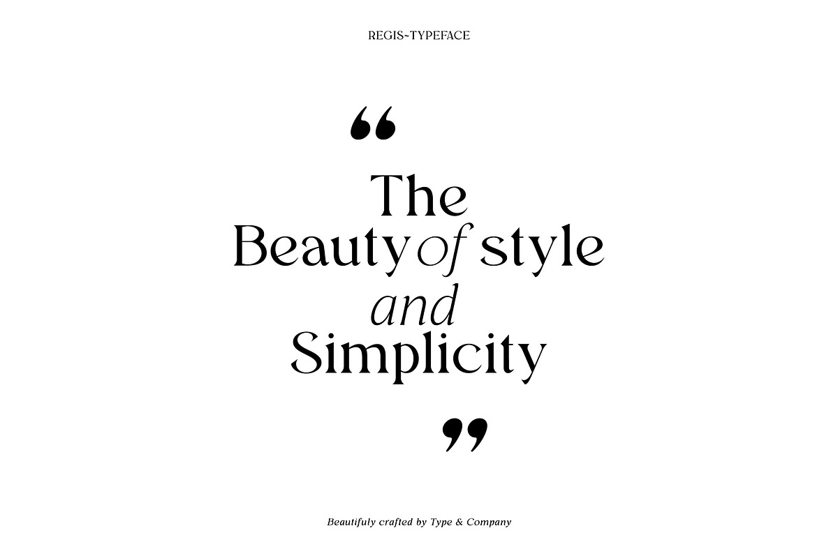 Regis | Elegant Serif Font Family, a Serif Font by Type and Co. (Photo 2 of 20)