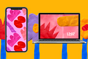 GEOMETRIC ABSTRACT PLASTICINE SHAPES, a Texture Illustration by okchizh (Thumbnail 10 of 14)