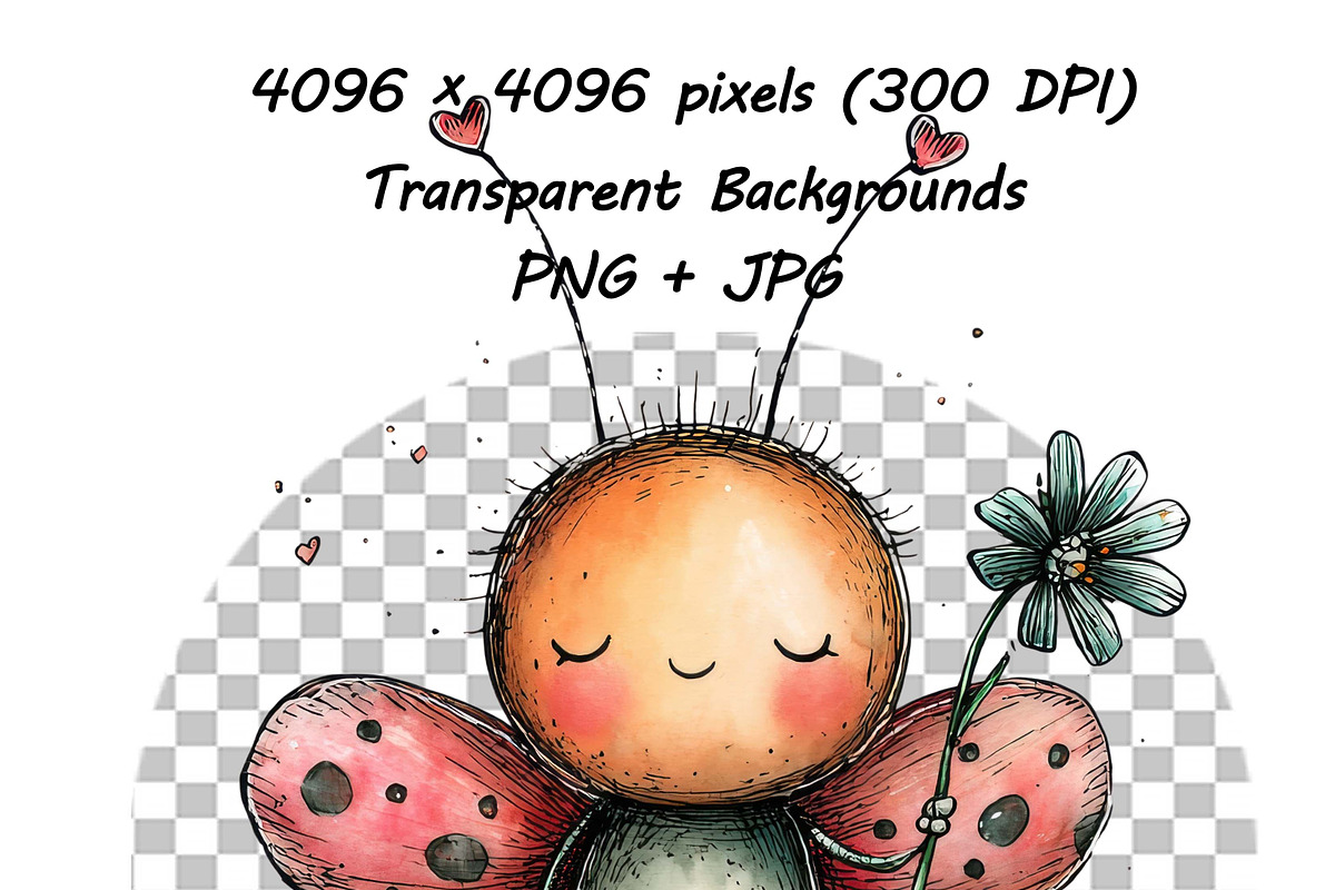 Whimsical Butterfly Clipart Set, an Animal Illustration by one-touch (Photo 16 of 20)