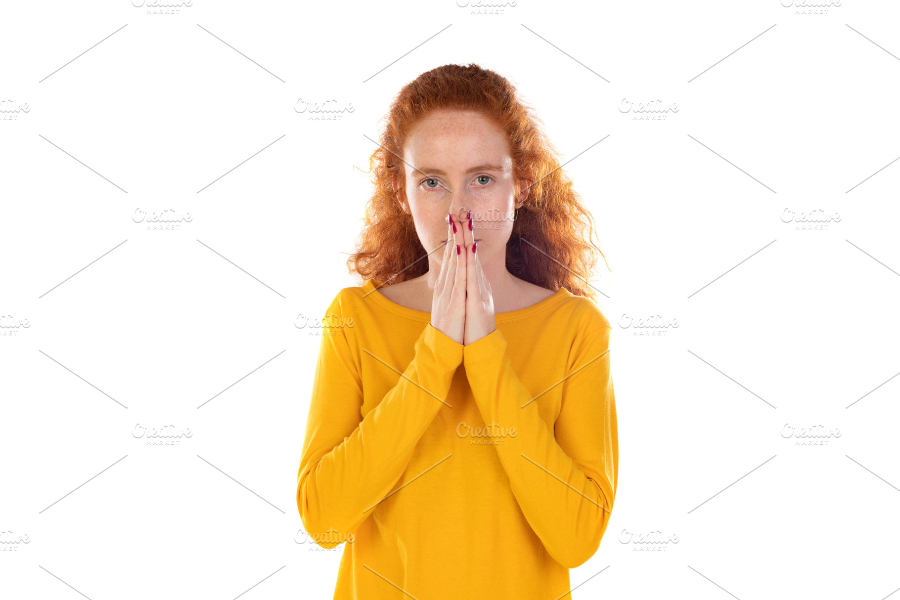 Worried redhear girl, a Person Photo by José Manuel Gelpi