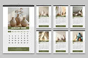 Minimal Wall Calendar 2026 Template, a Stationery Template by MightyDesign (Thumbnail 1 of 8)