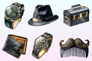 Classic Black Father's Day Clipart, a Graphic by CitraGraphics (Thumbnail 2 of 4)