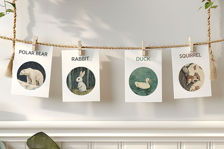 Fable - Animal Flashcards, a Card Template by CinderHeart Designs