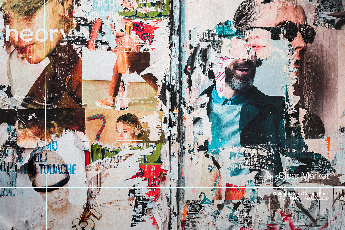 Collagio - Retro Collage Pack, a Texture Graphic by Overland® (Photo 6 of 16)