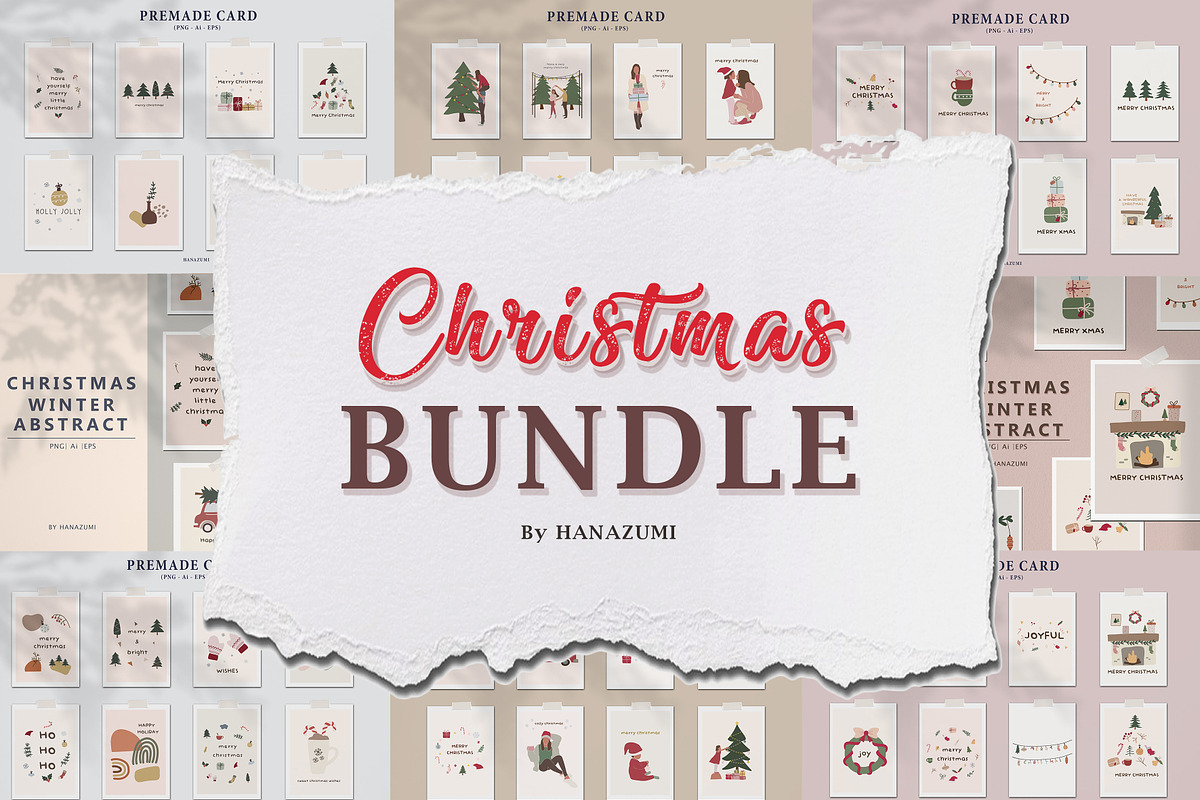 Christmas Winter BUNDLE, a Decorative Illustration by Hanazumi (Photo 1 of 20)
