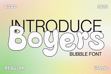 Boyers – Bubble Font