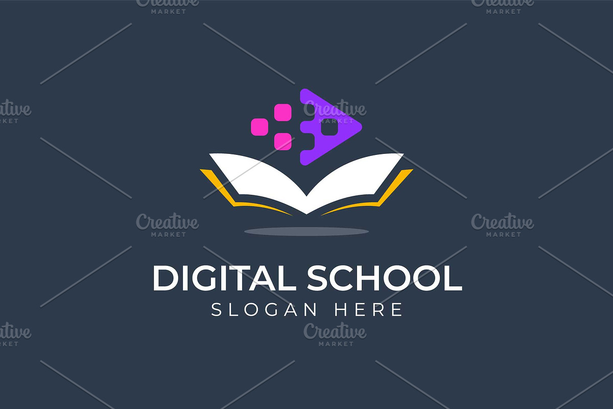 Digital School Logo Template, a Branding & Logo Template by Vector Squad