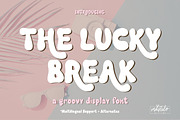 The Lucky Break Retro Groovy Font, a Font by Mastilo Designs (Thumbnail 1 of 9)