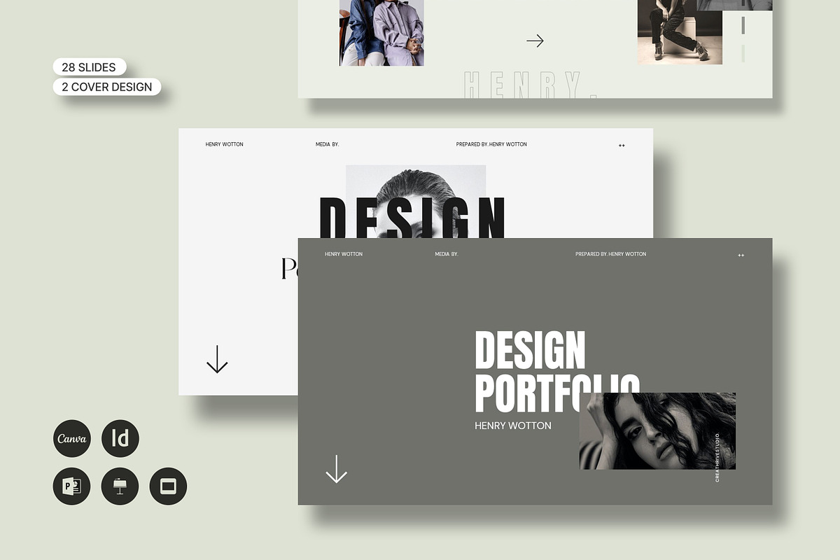 CANVA | Design Portfolio, a Presentation Template by creathrivestudio (Photo 1 of 11)