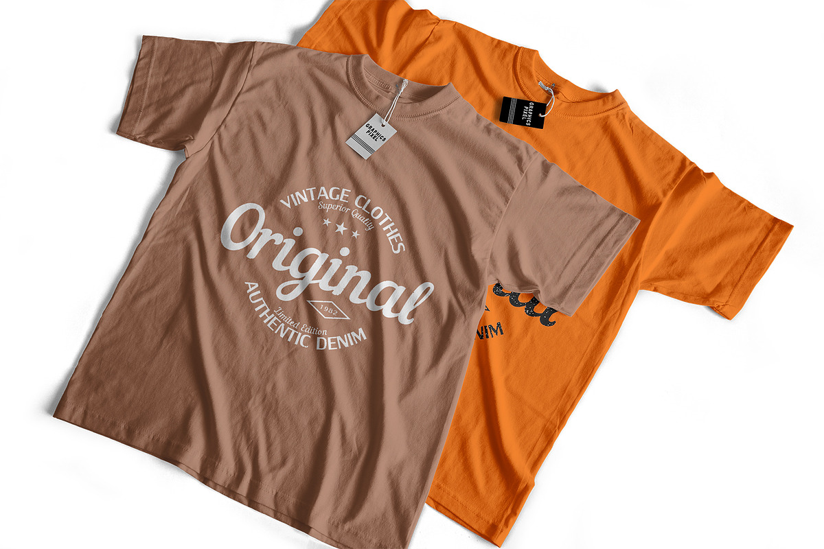 T-Shirt Mockup Set, a Shirt Mockup by GraphicsPixel (Photo 5 of 9)