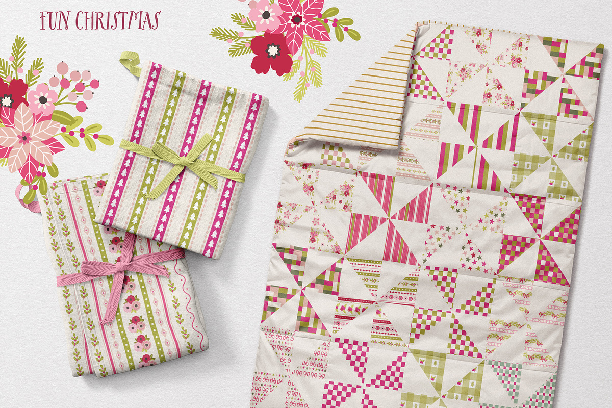 Christmas Checks and Plaids Patterns, a Pattern Graphic by Cozy pattern shop (Photo 4 of 9)